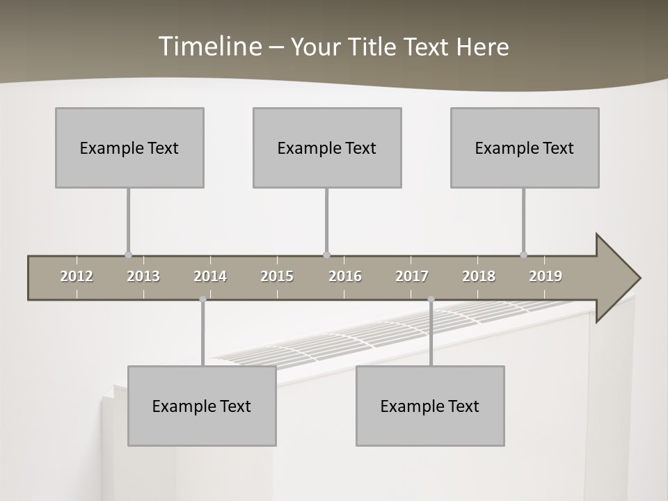 Interior Air-Conditioner Unit On White Wall PowerPoint Template