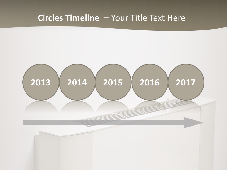 Interior Air-Conditioner Unit On White Wall PowerPoint Template