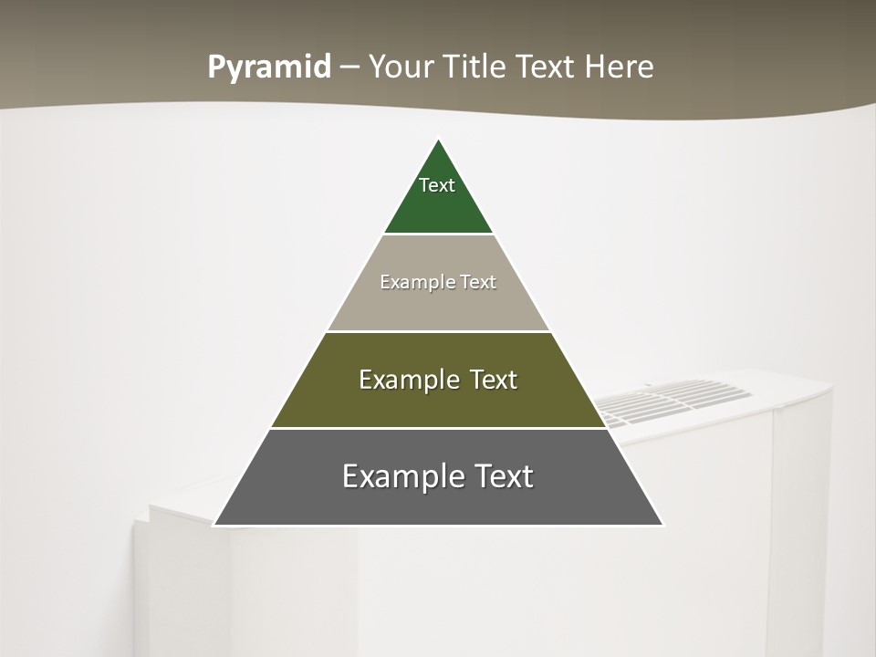 Interior Air-Conditioner Unit On White Wall PowerPoint Template
