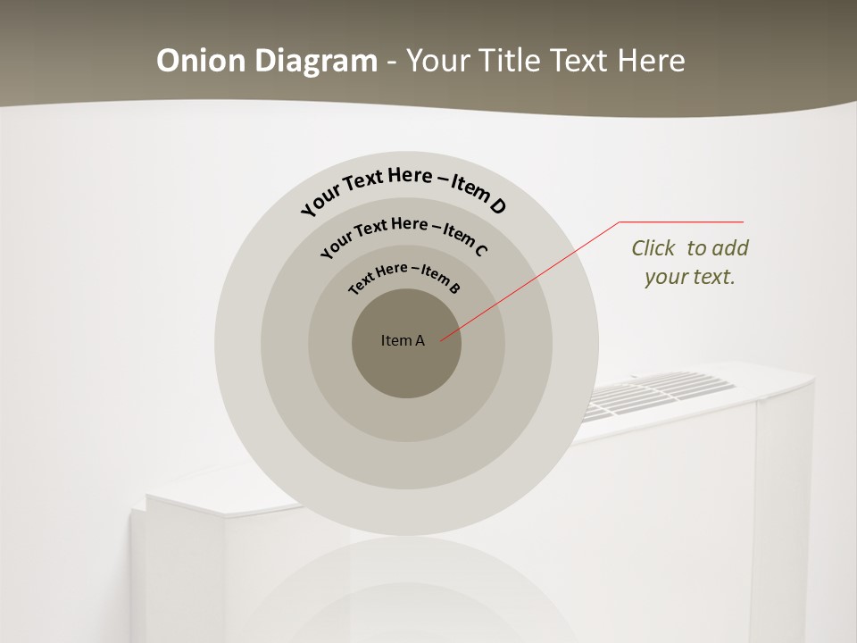 Interior Air-Conditioner Unit On White Wall PowerPoint Template