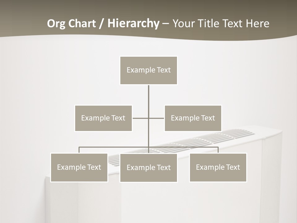 Interior Air-Conditioner Unit On White Wall PowerPoint Template