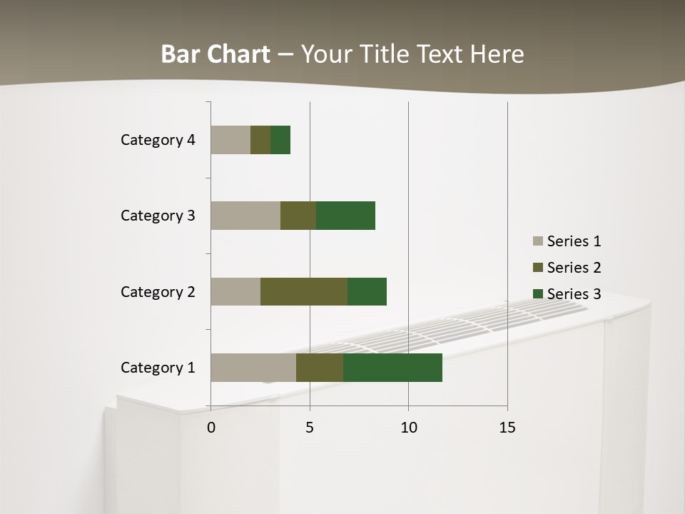 Interior Air-Conditioner Unit On White Wall PowerPoint Template