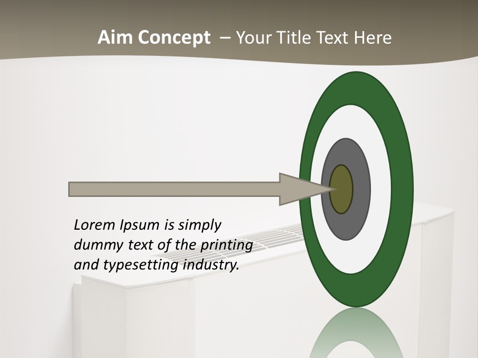 Interior Air-Conditioner Unit On White Wall PowerPoint Template