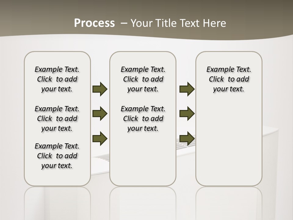 Interior Air-Conditioner Unit On White Wall PowerPoint Template