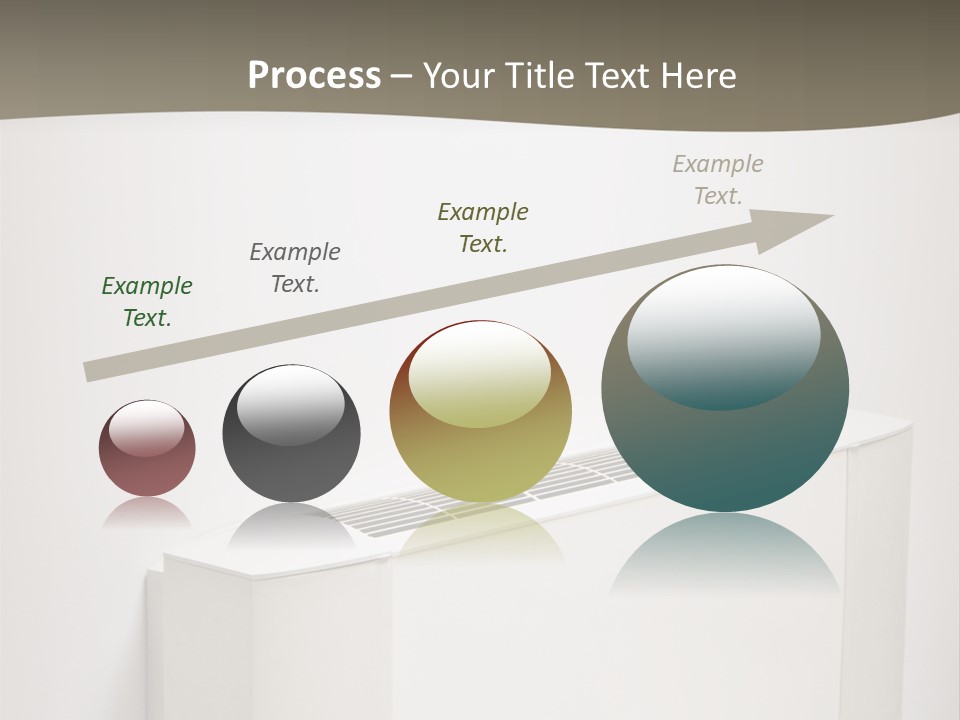 Interior Air-Conditioner Unit On White Wall PowerPoint Template