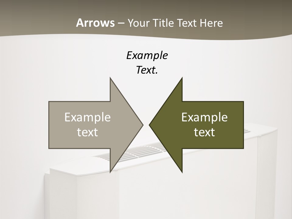 Interior Air-Conditioner Unit On White Wall PowerPoint Template