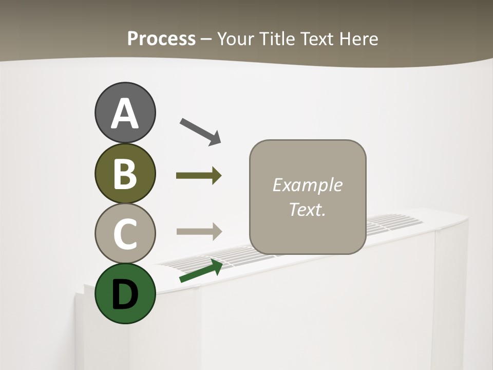 Interior Air-Conditioner Unit On White Wall PowerPoint Template