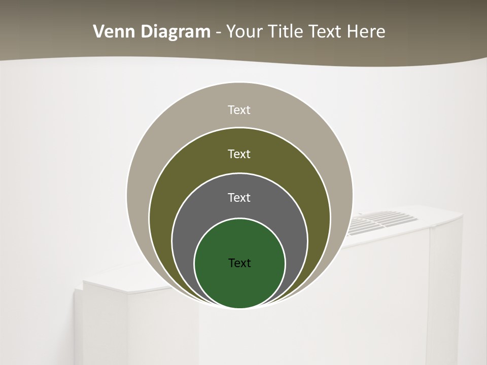 Interior Air-Conditioner Unit On White Wall PowerPoint Template