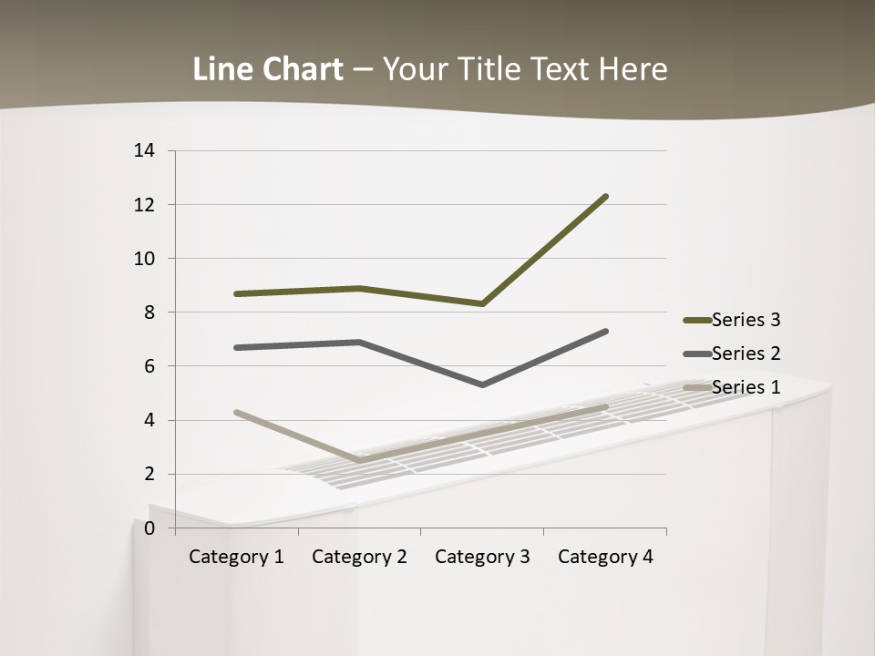 Interior Air-Conditioner Unit On White Wall PowerPoint Template