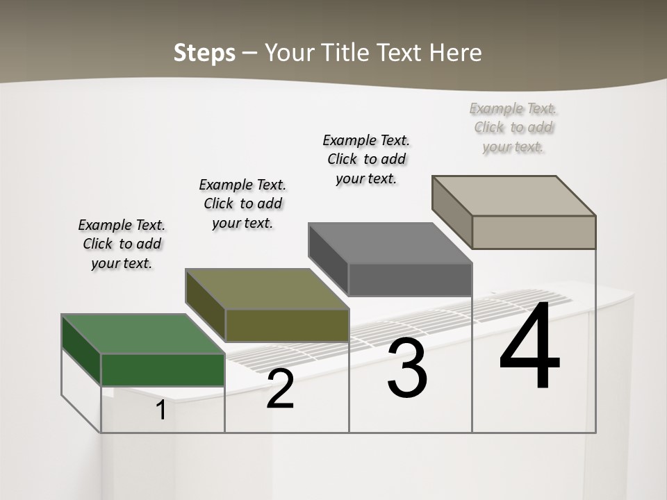 Interior Air-Conditioner Unit On White Wall PowerPoint Template
