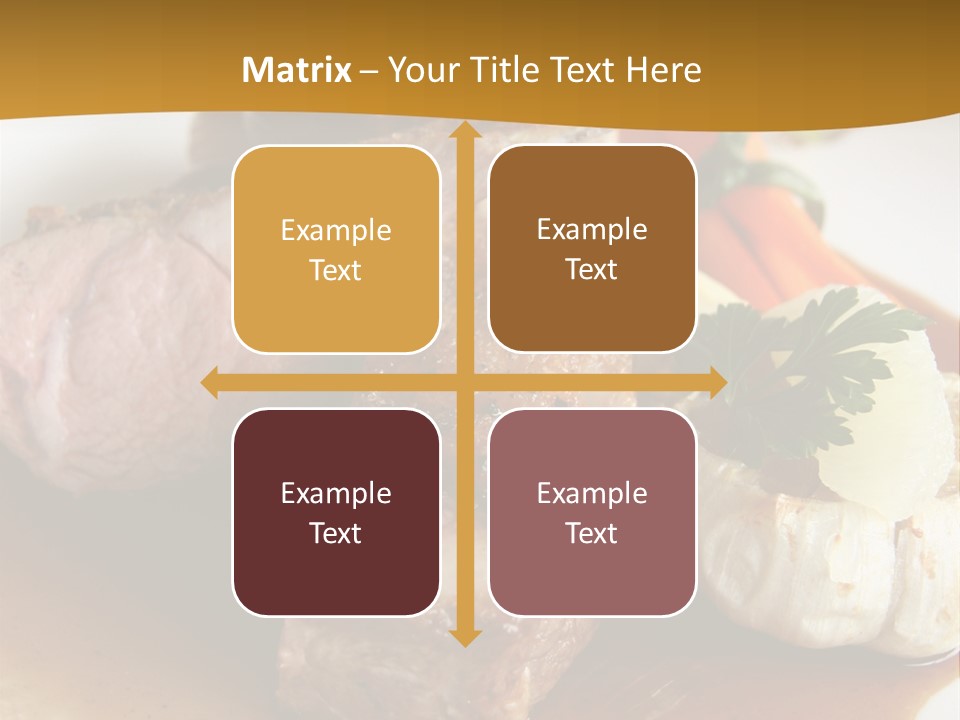 Rack Of Lamb With Pickled Poached Onions, Grapefruit And Baby Carrots PowerPoint Template