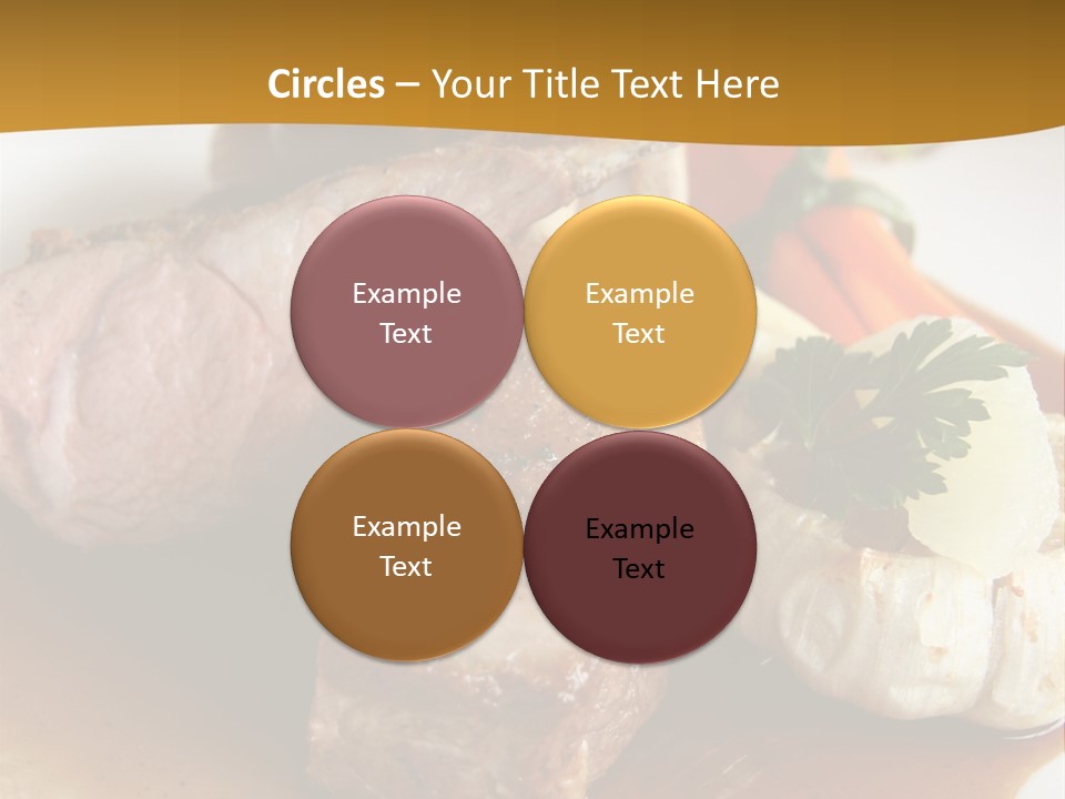 Rack Of Lamb With Pickled Poached Onions, Grapefruit And Baby Carrots PowerPoint Template