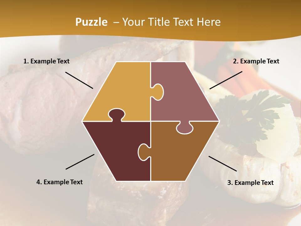 Rack Of Lamb With Pickled Poached Onions, Grapefruit And Baby Carrots PowerPoint Template