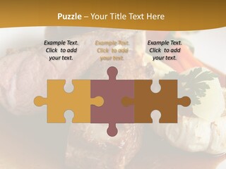 Rack Of Lamb With Pickled Poached Onions, Grapefruit And Baby Carrots PowerPoint Template