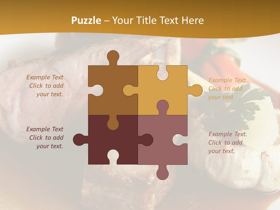 Rack Of Lamb With Pickled Poached Onions, Grapefruit And Baby Carrots PowerPoint Template