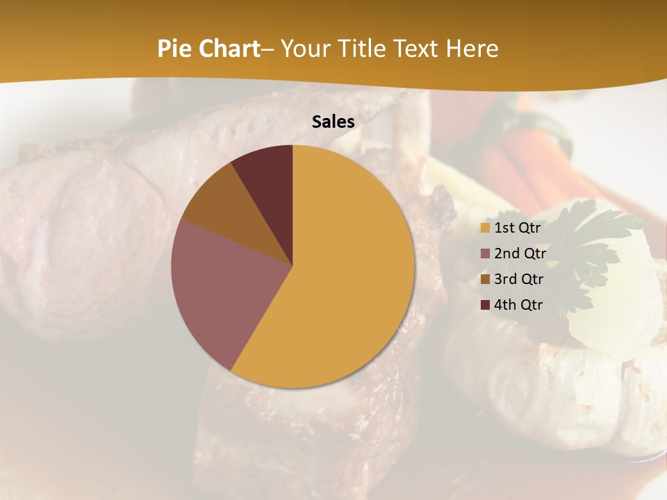 Rack Of Lamb With Pickled Poached Onions, Grapefruit And Baby Carrots PowerPoint Template