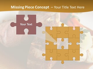 Rack Of Lamb With Pickled Poached Onions, Grapefruit And Baby Carrots PowerPoint Template