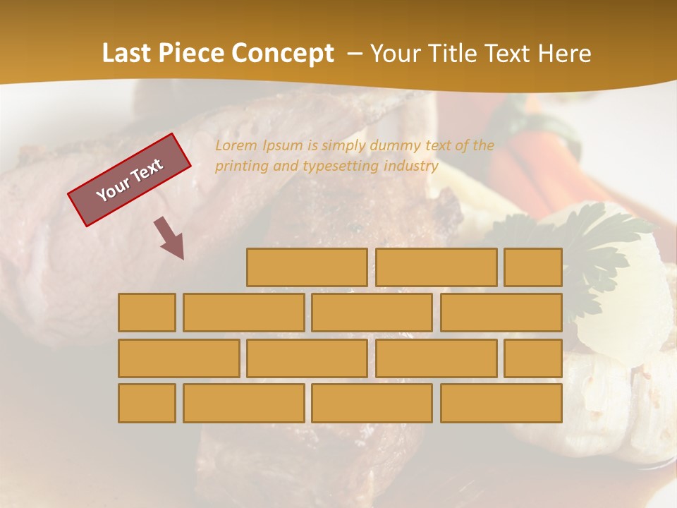 Rack Of Lamb With Pickled Poached Onions, Grapefruit And Baby Carrots PowerPoint Template