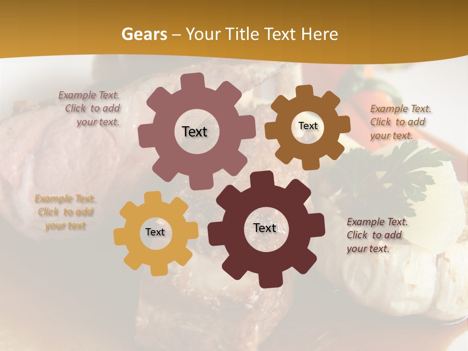 Rack Of Lamb With Pickled Poached Onions, Grapefruit And Baby Carrots PowerPoint Template