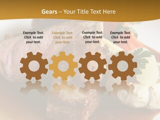 Rack Of Lamb With Pickled Poached Onions, Grapefruit And Baby Carrots PowerPoint Template