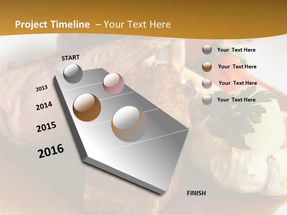 Rack Of Lamb With Pickled Poached Onions, Grapefruit And Baby Carrots PowerPoint Template