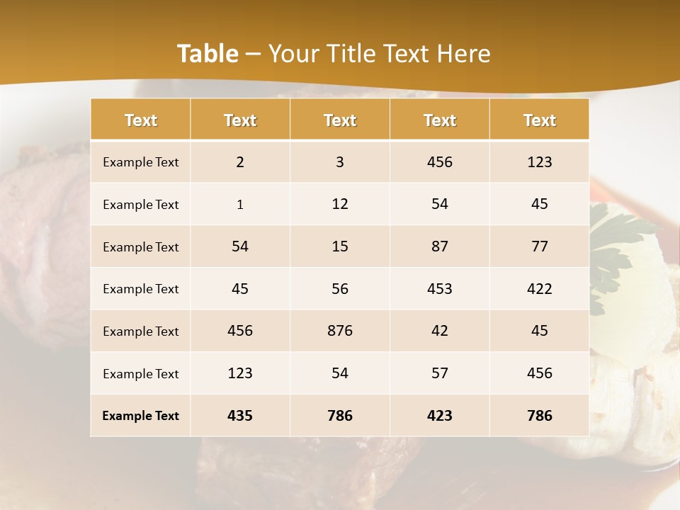 Rack Of Lamb With Pickled Poached Onions, Grapefruit And Baby Carrots PowerPoint Template