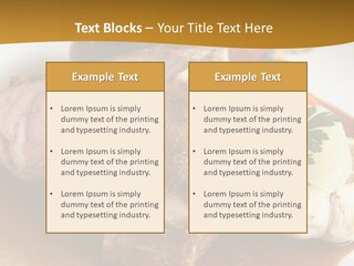 Rack Of Lamb With Pickled Poached Onions, Grapefruit And Baby Carrots PowerPoint Template