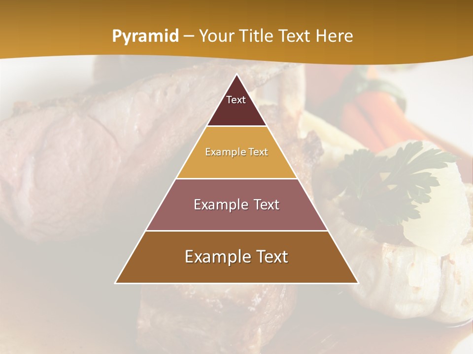 Rack Of Lamb With Pickled Poached Onions, Grapefruit And Baby Carrots PowerPoint Template