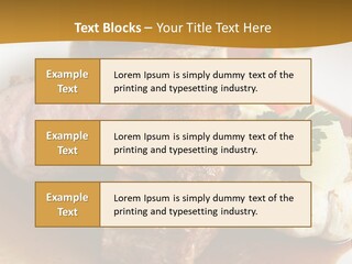 Rack Of Lamb With Pickled Poached Onions, Grapefruit And Baby Carrots PowerPoint Template