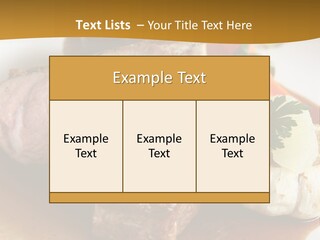 Rack Of Lamb With Pickled Poached Onions, Grapefruit And Baby Carrots PowerPoint Template