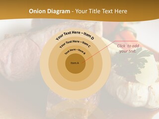 Rack Of Lamb With Pickled Poached Onions, Grapefruit And Baby Carrots PowerPoint Template