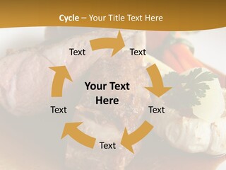 Rack Of Lamb With Pickled Poached Onions, Grapefruit And Baby Carrots PowerPoint Template