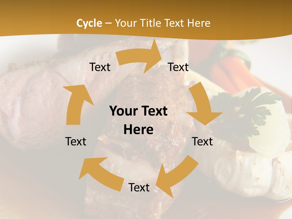 Rack Of Lamb With Pickled Poached Onions, Grapefruit And Baby Carrots PowerPoint Template