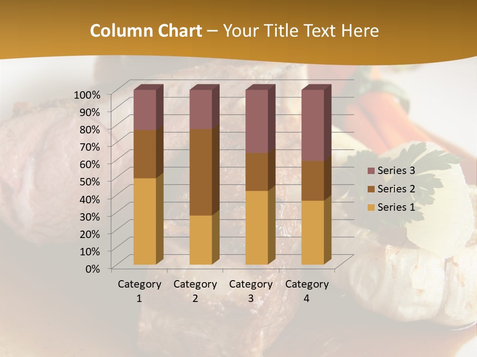 Rack Of Lamb With Pickled Poached Onions, Grapefruit And Baby Carrots PowerPoint Template