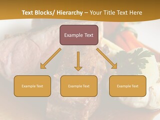 Rack Of Lamb With Pickled Poached Onions, Grapefruit And Baby Carrots PowerPoint Template