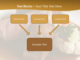 Rack Of Lamb With Pickled Poached Onions, Grapefruit And Baby Carrots PowerPoint Template