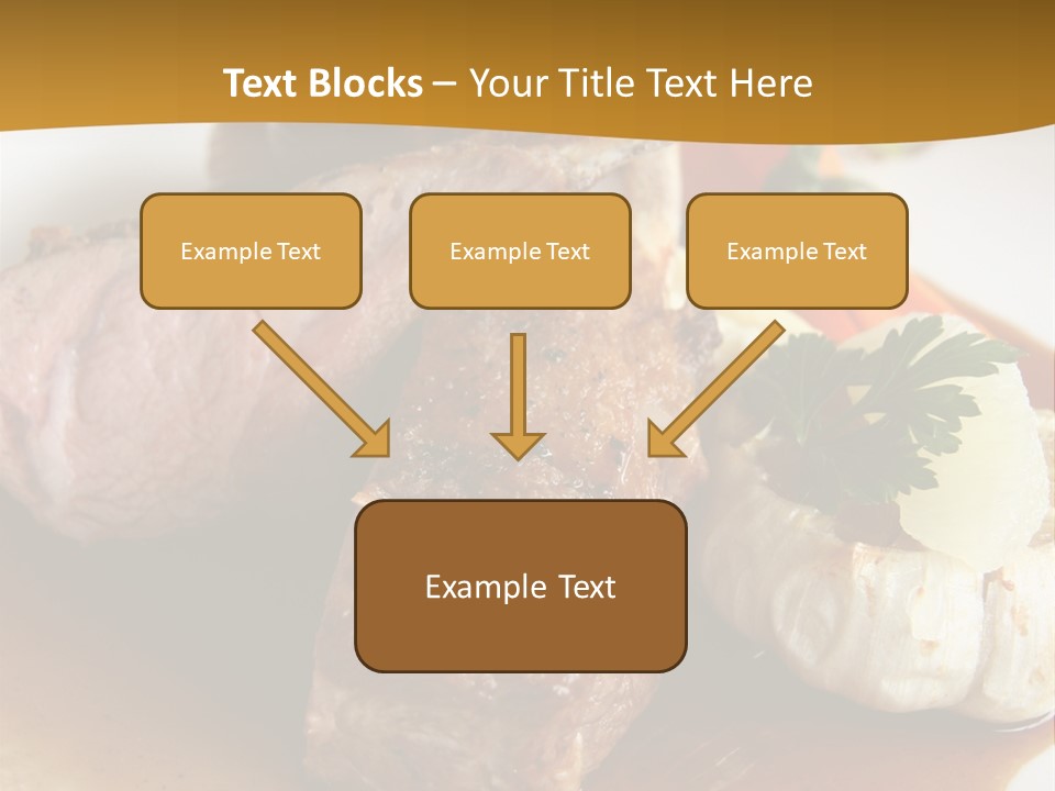 Rack Of Lamb With Pickled Poached Onions, Grapefruit And Baby Carrots PowerPoint Template