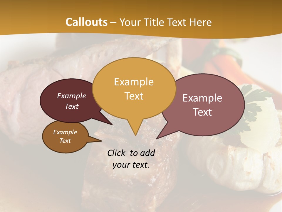 Rack Of Lamb With Pickled Poached Onions, Grapefruit And Baby Carrots PowerPoint Template