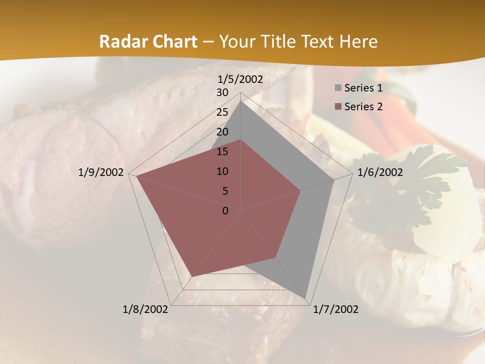 Rack Of Lamb With Pickled Poached Onions, Grapefruit And Baby Carrots PowerPoint Template