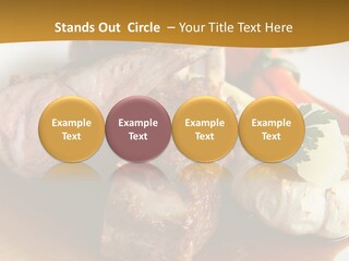 Rack Of Lamb With Pickled Poached Onions, Grapefruit And Baby Carrots PowerPoint Template