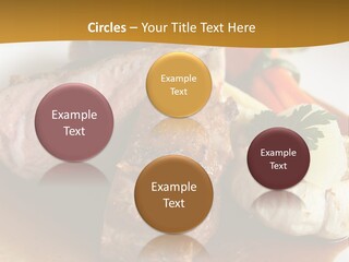 Rack Of Lamb With Pickled Poached Onions, Grapefruit And Baby Carrots PowerPoint Template