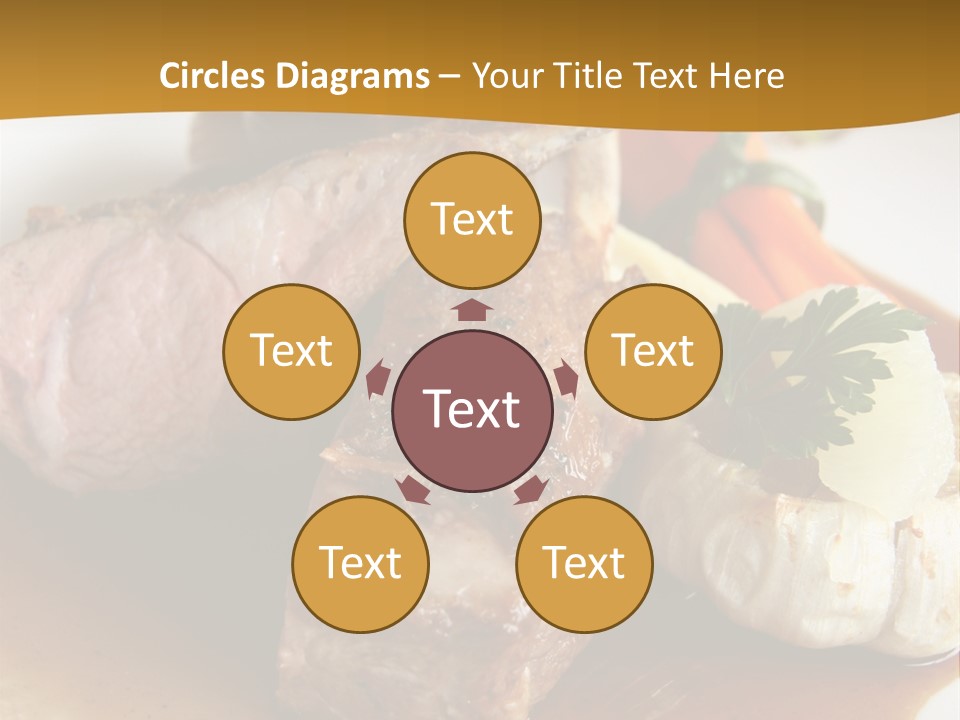 Rack Of Lamb With Pickled Poached Onions, Grapefruit And Baby Carrots PowerPoint Template