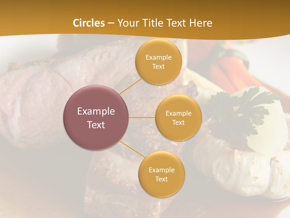 Rack Of Lamb With Pickled Poached Onions, Grapefruit And Baby Carrots PowerPoint Template