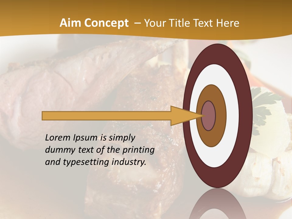 Rack Of Lamb With Pickled Poached Onions, Grapefruit And Baby Carrots PowerPoint Template