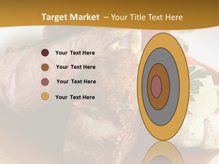 Rack Of Lamb With Pickled Poached Onions, Grapefruit And Baby Carrots PowerPoint Template