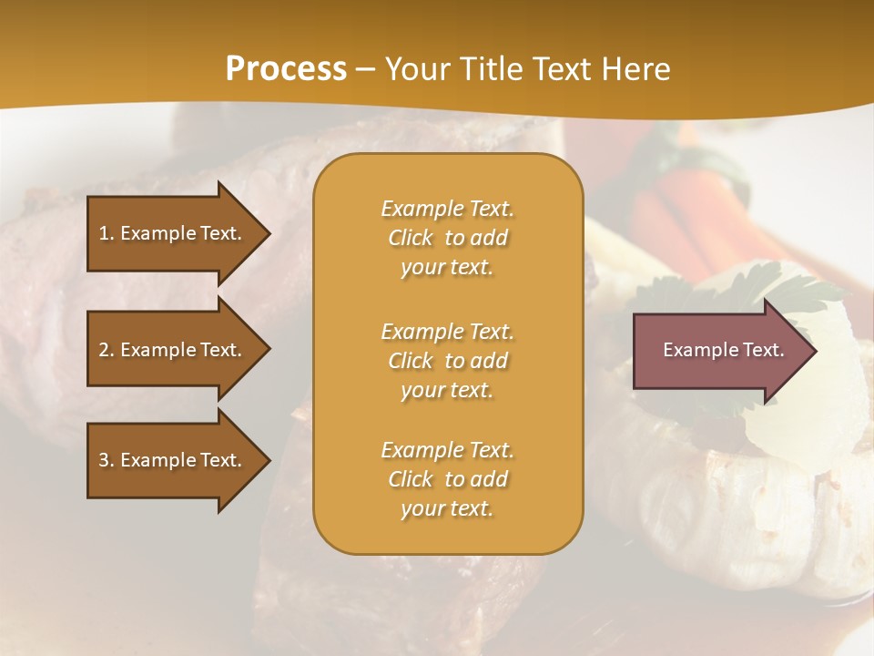 Rack Of Lamb With Pickled Poached Onions, Grapefruit And Baby Carrots PowerPoint Template