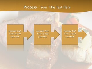 Rack Of Lamb With Pickled Poached Onions, Grapefruit And Baby Carrots PowerPoint Template