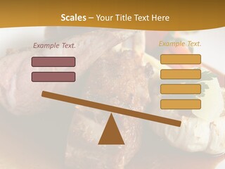 Rack Of Lamb With Pickled Poached Onions, Grapefruit And Baby Carrots PowerPoint Template