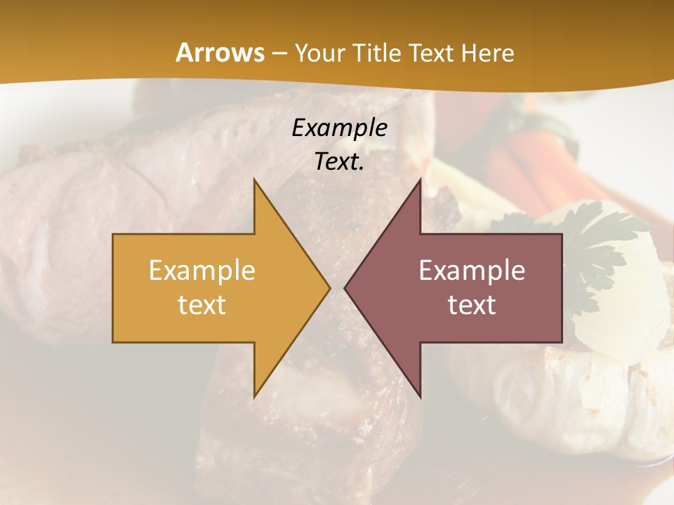 Rack Of Lamb With Pickled Poached Onions, Grapefruit And Baby Carrots PowerPoint Template