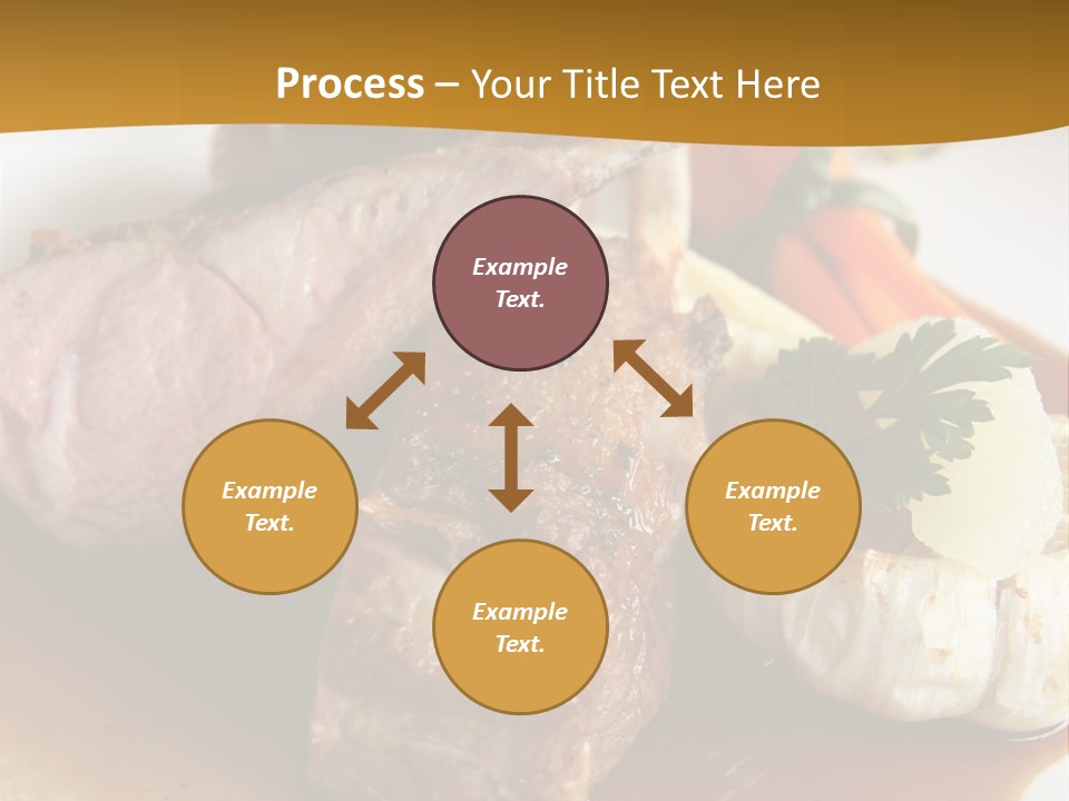 Rack Of Lamb With Pickled Poached Onions, Grapefruit And Baby Carrots PowerPoint Template